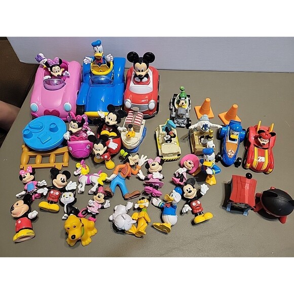 Disney Mickey Mouse & Friends Figurine Lot  Mini Figures cars etc.. Huge lot - Picture 1 of 12